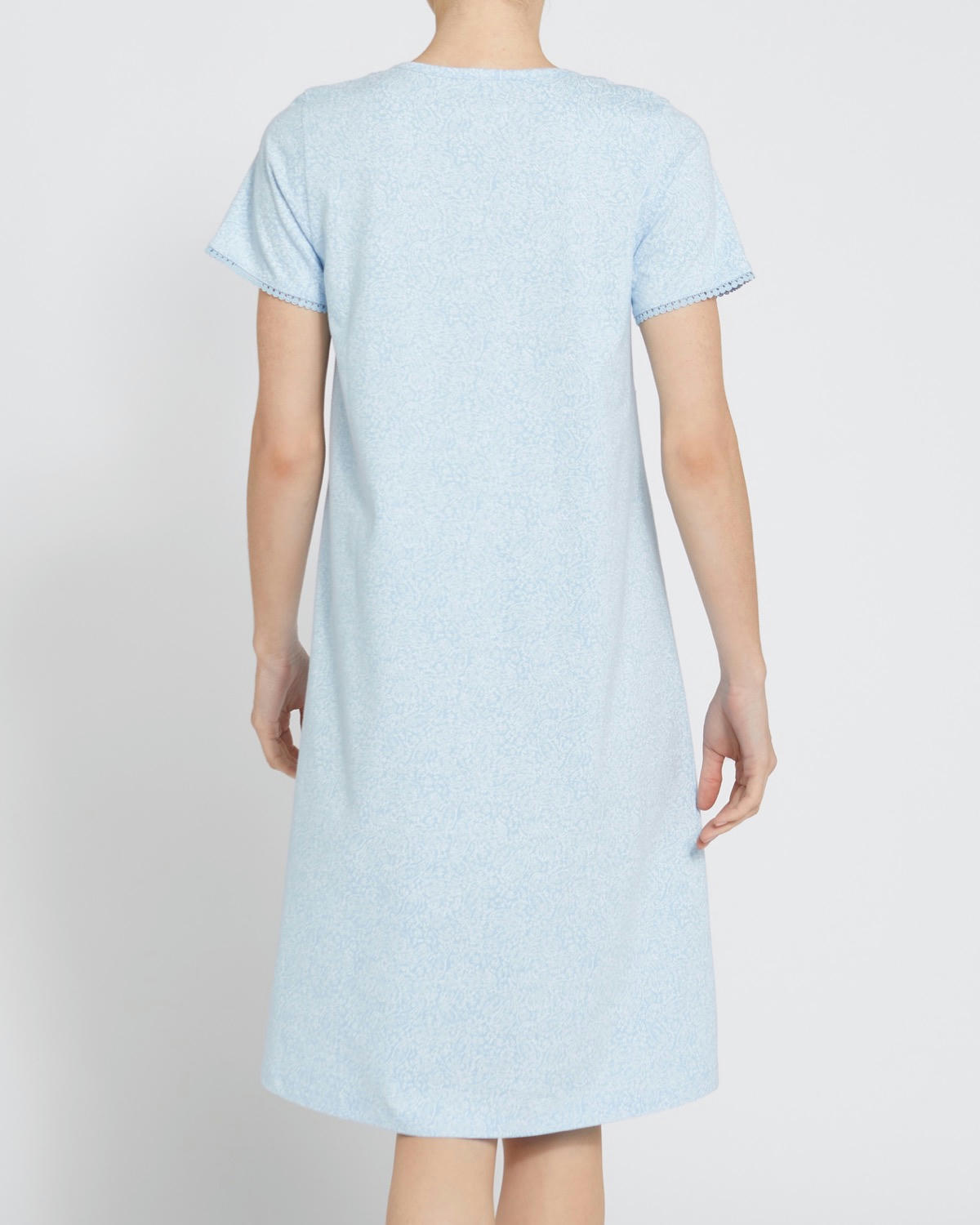 Short-Sleeved Cotton Nightdress