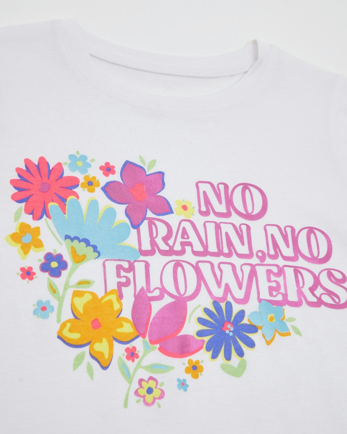 Printed Curved Hem T-Shirt (2-14 years)