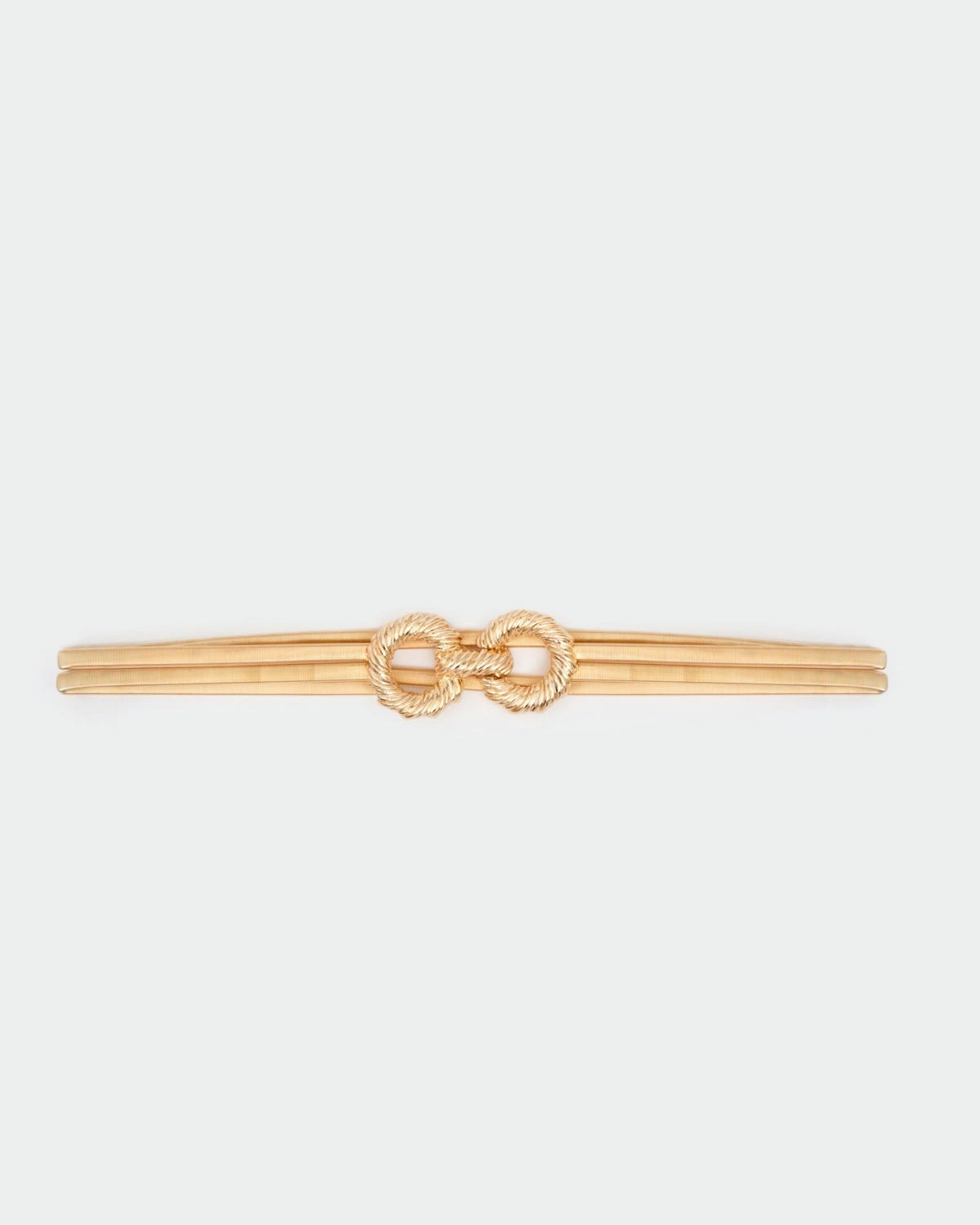 Gold Twist Buckle Waist Belt