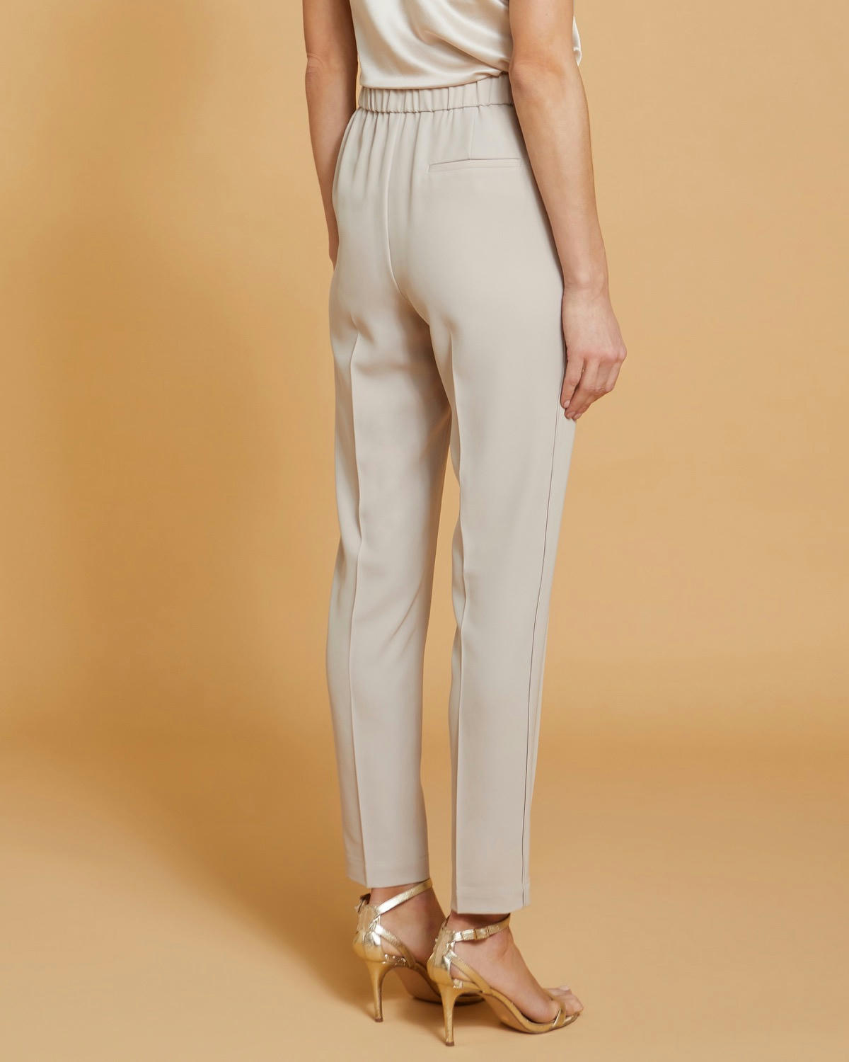 Paul Costelloe Living Studio Mink Slim Trousers
