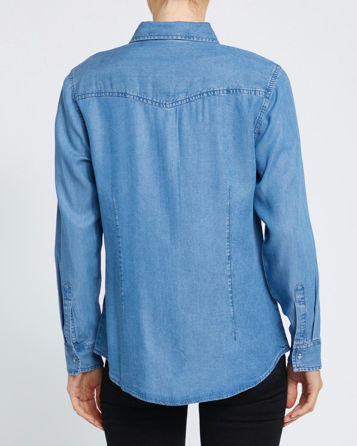 Denim Collared Relaxed Shirt