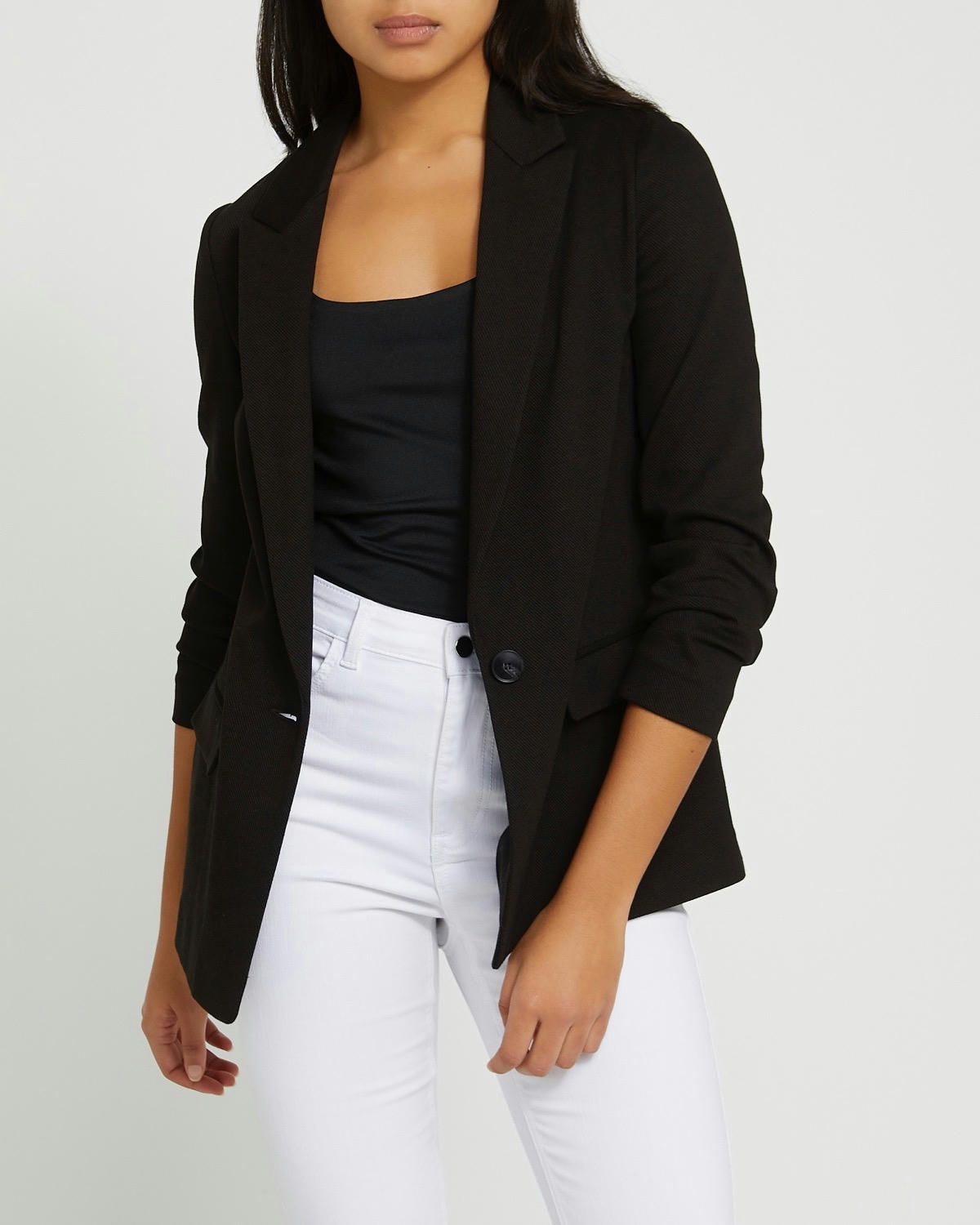 Textured Jersey Blazer