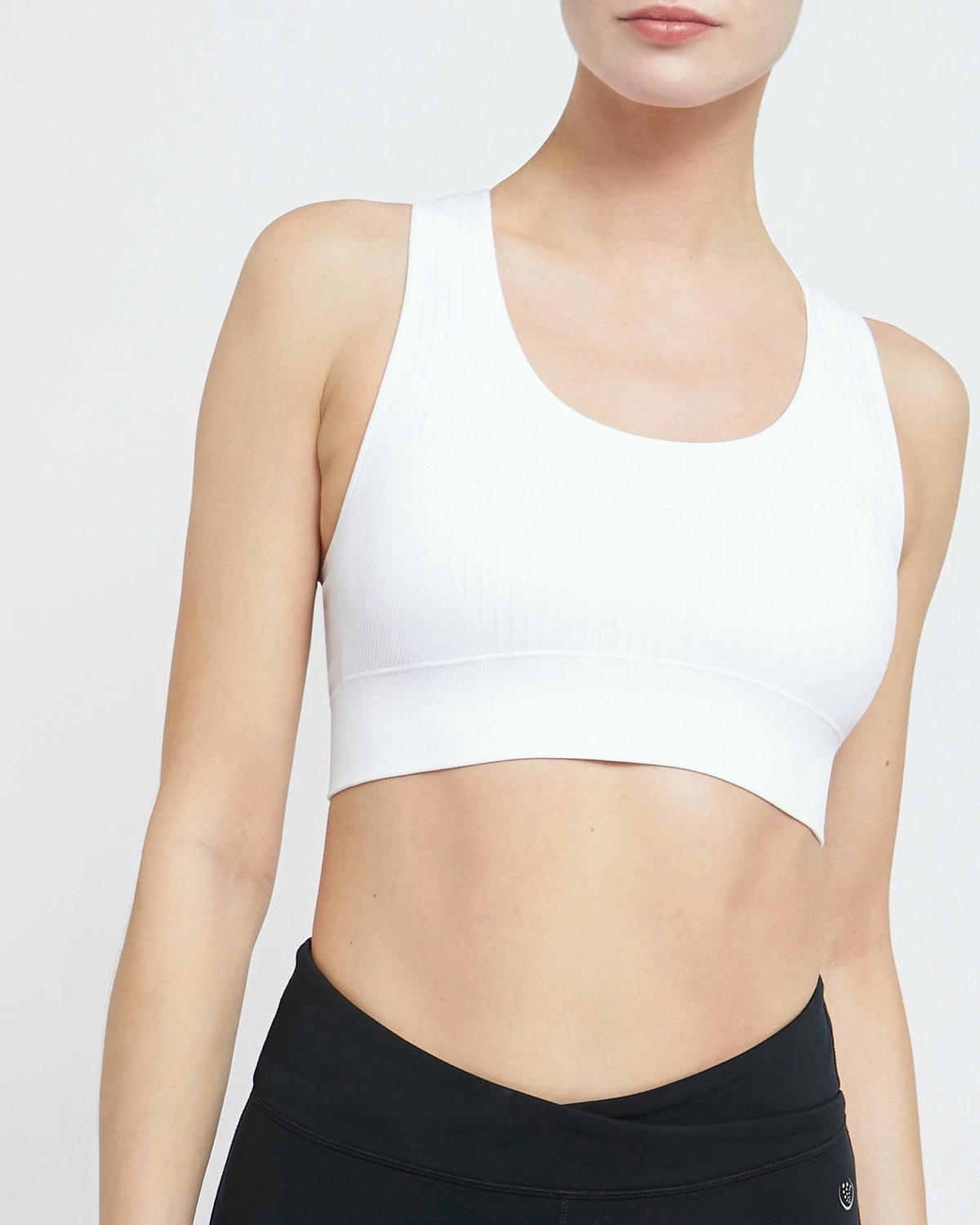 Seamless Ribbed Sports Bra Top