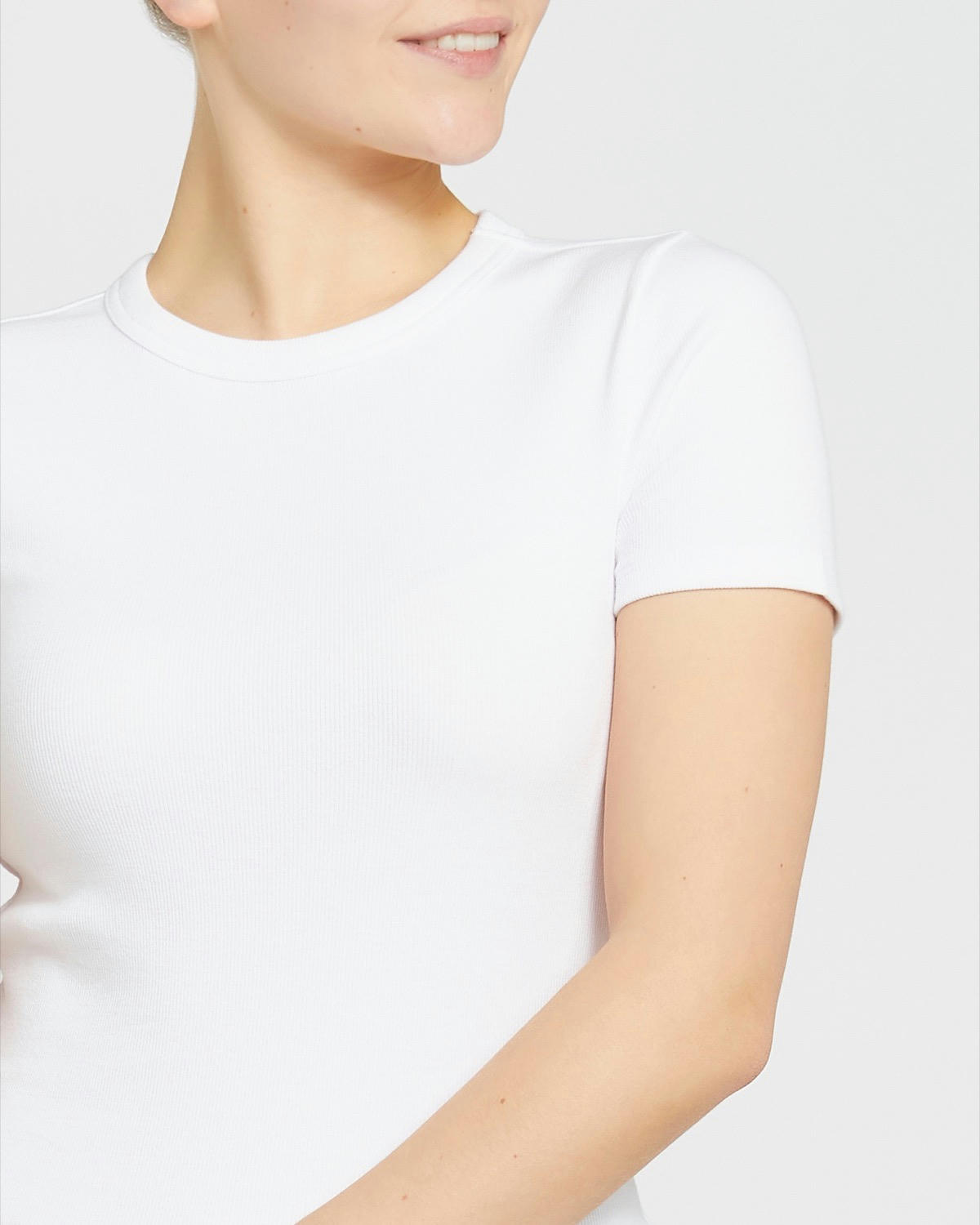 Rib Crew Neck Tee