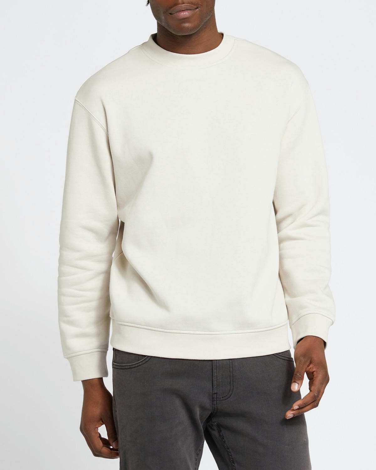 Relaxed Fit Crew Neck Sweatshirt