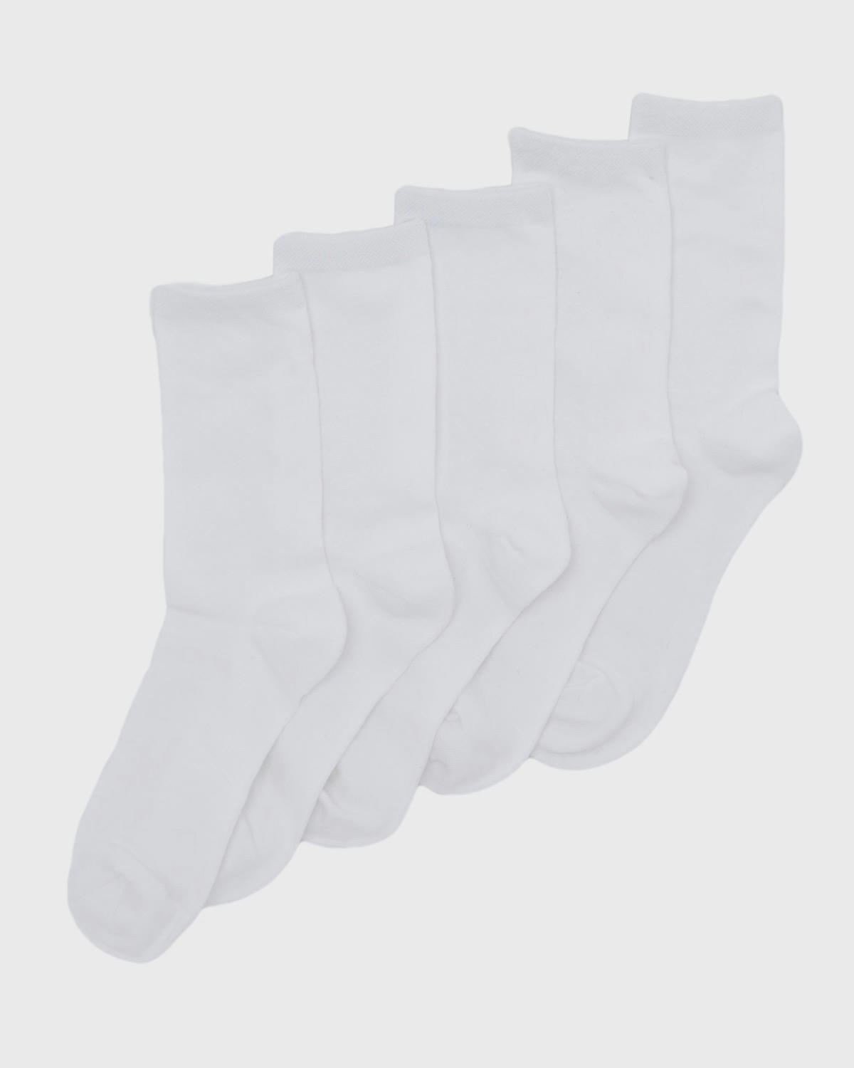 Cotton Rich Crew Socks - Pack Of 5