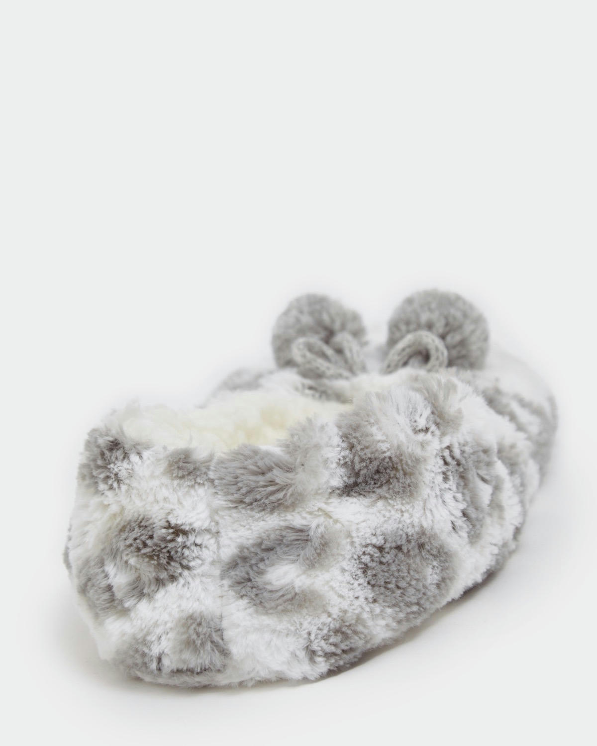 Fur Ballerina Slipper Sock