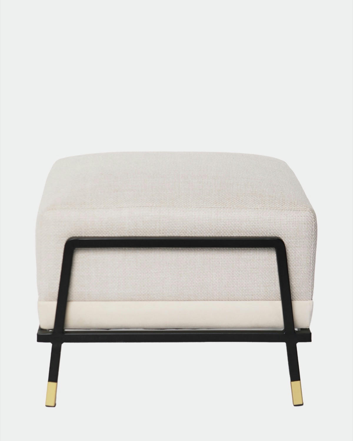 Francis Brennan the Collection Mink Kenmare Footstool