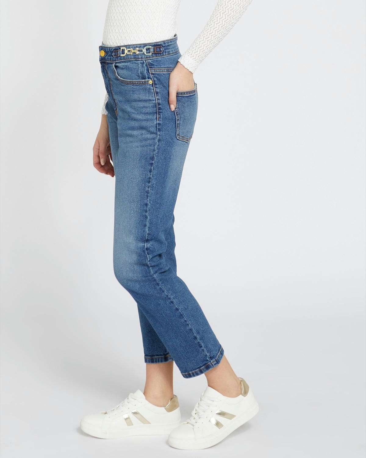 Savida Hazel Chain Ankle Grazer Jeans