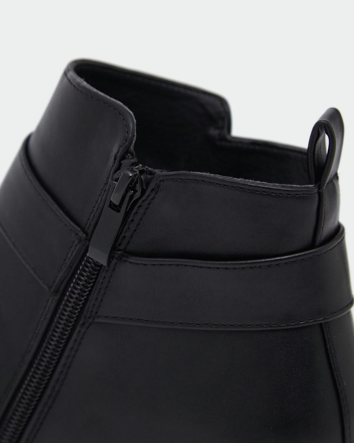 Low Heel Buckle Boot