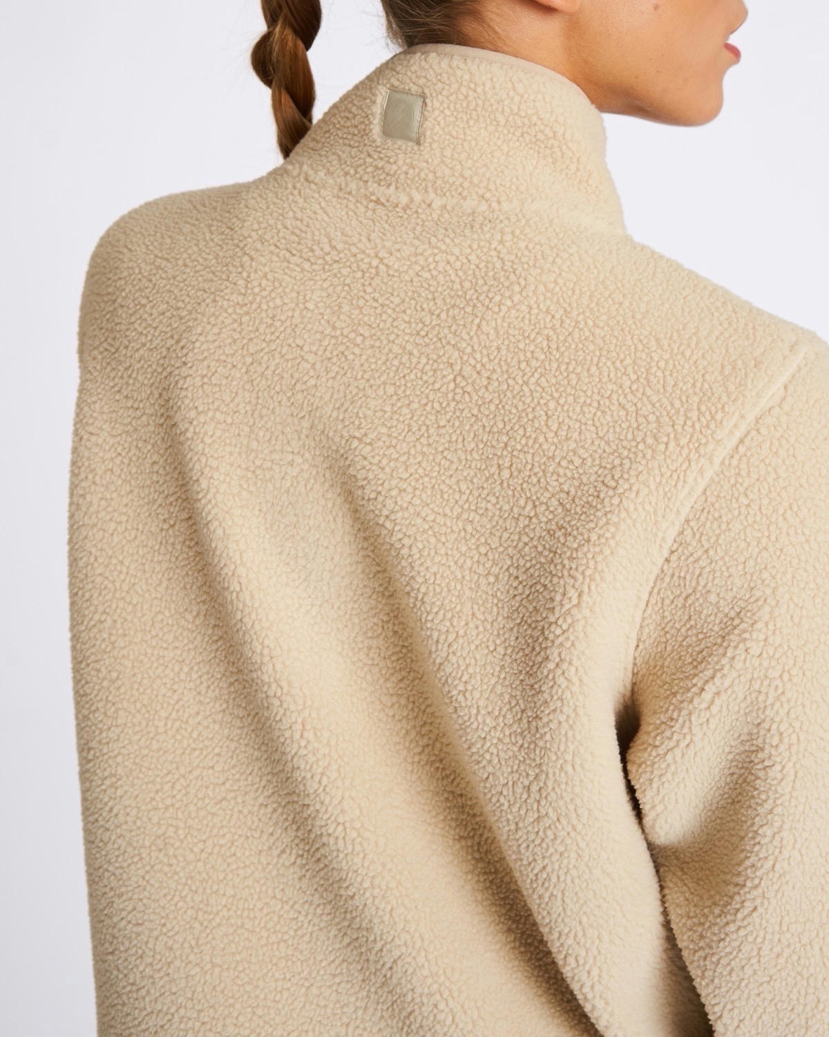 Powercut Ascend Quarter Zip Fleece in Pumice