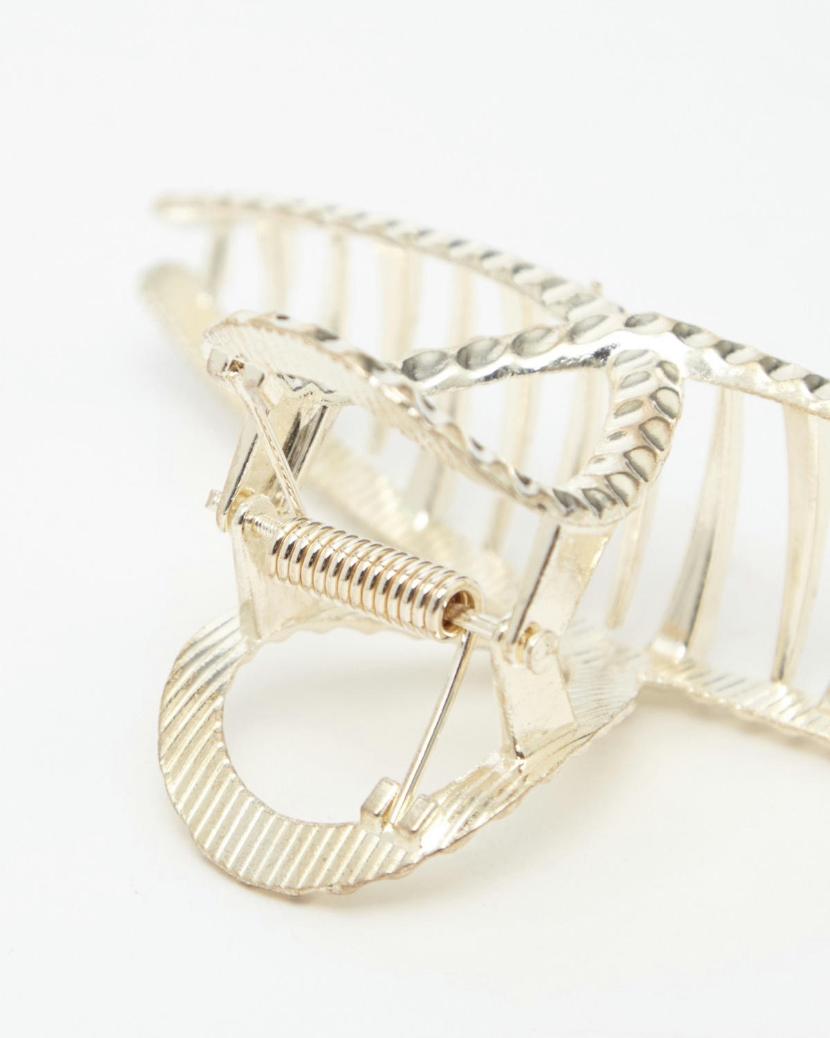 2Pk Gold Tort Claw Clip