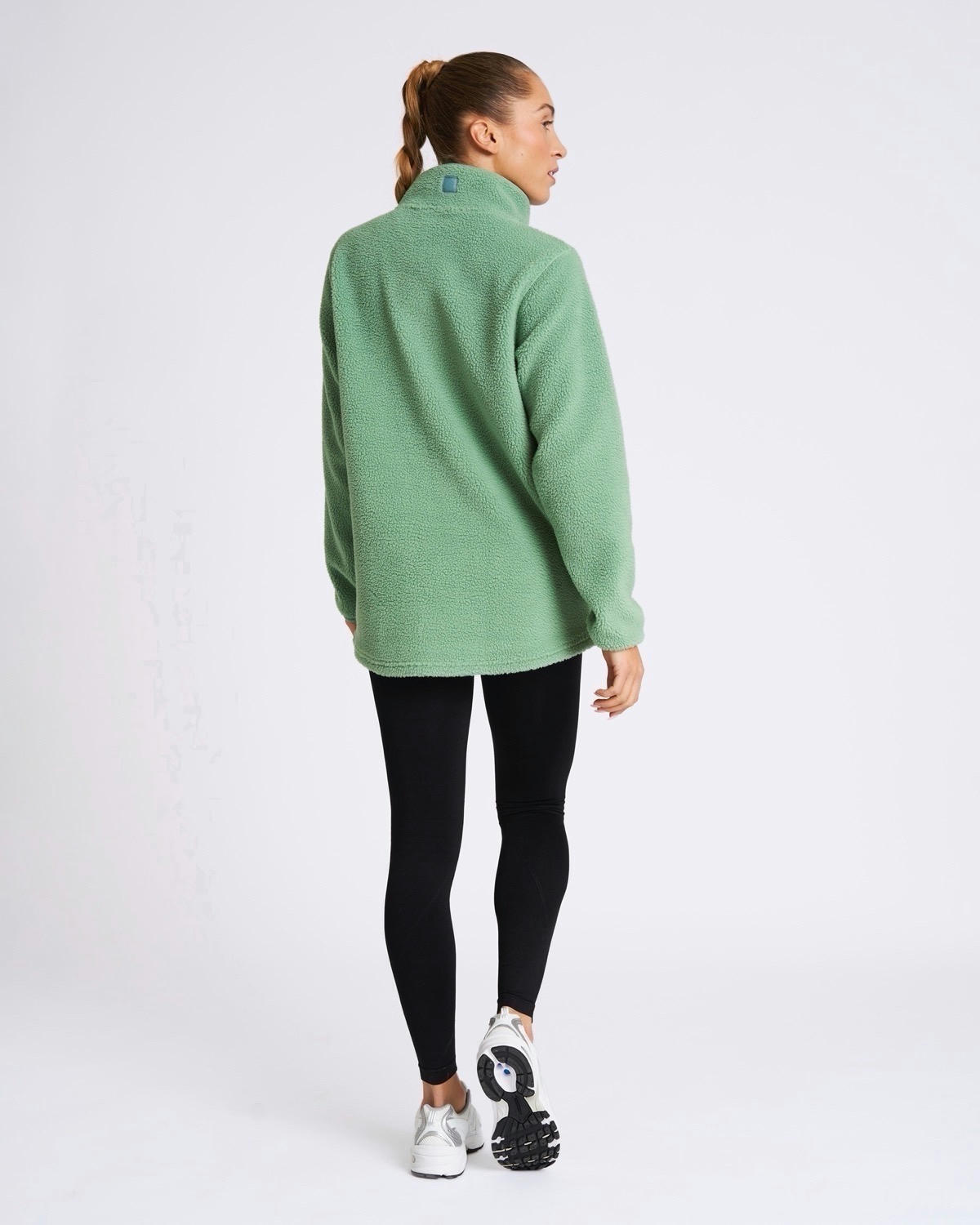 Powercut Ascend Quarter Zip Fleece In Mineral Green