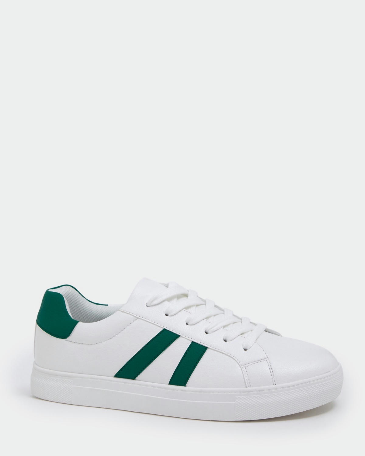 White Lace Up Trainers