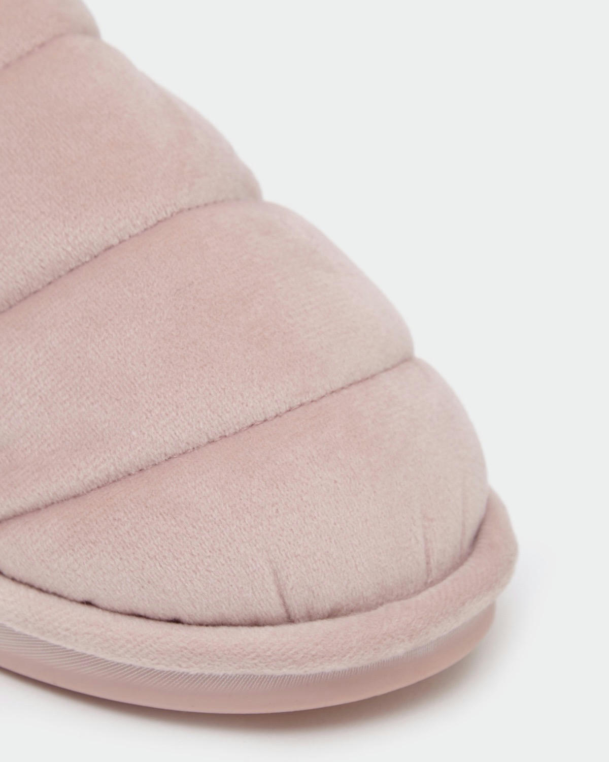 Velour Padded Mule Slipper