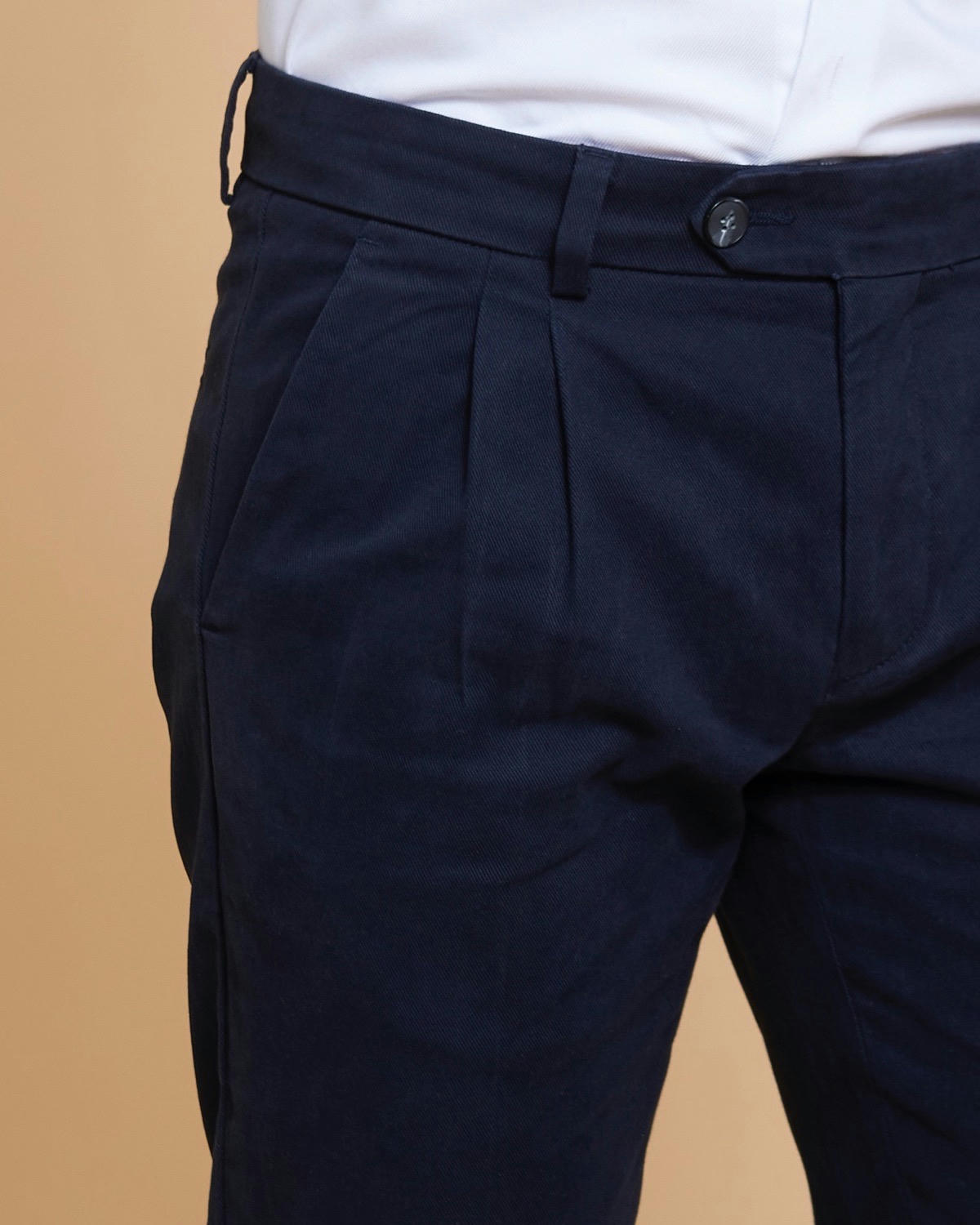 Paul Costelloe Living Navy Twill Trousers