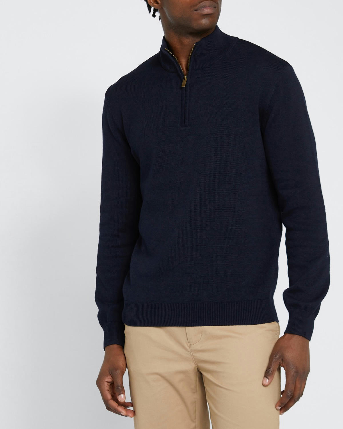 Cotton 1/4 Zip Jumper