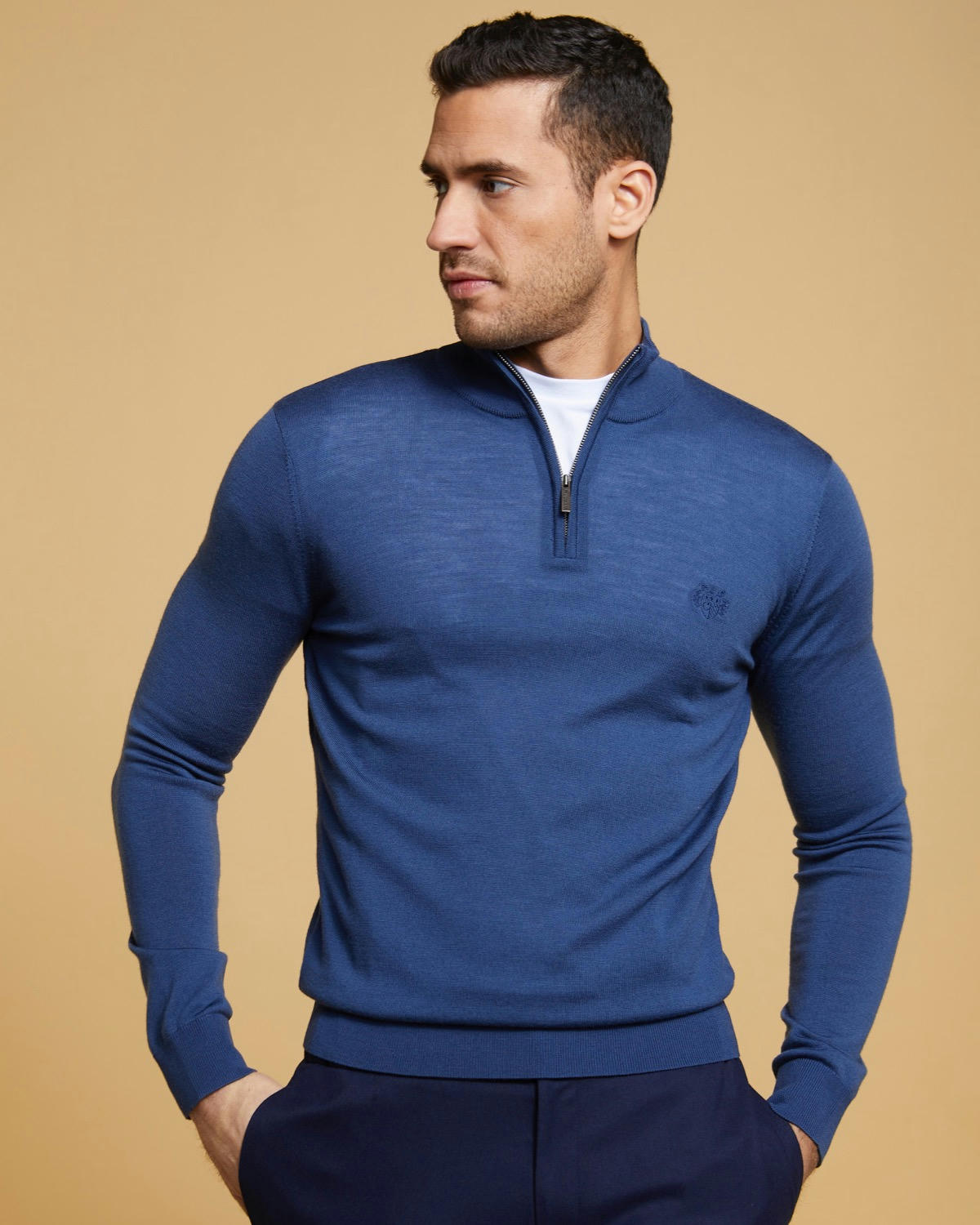 Paul Costelloe Living Half Zip Merino Jumper
