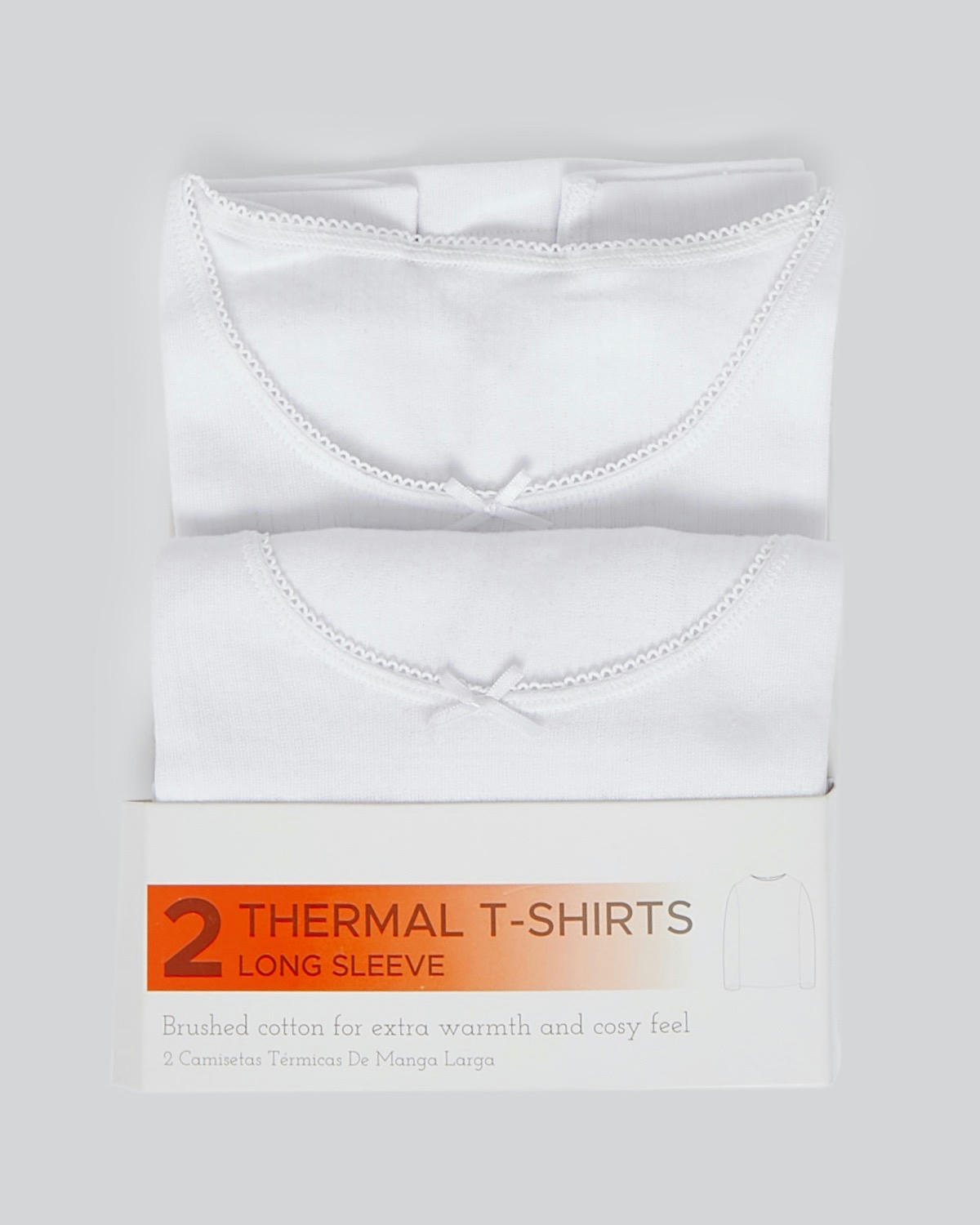 Girls Thermal Long-Sleeved Tops - Pack Of 2 (2-14 Years)