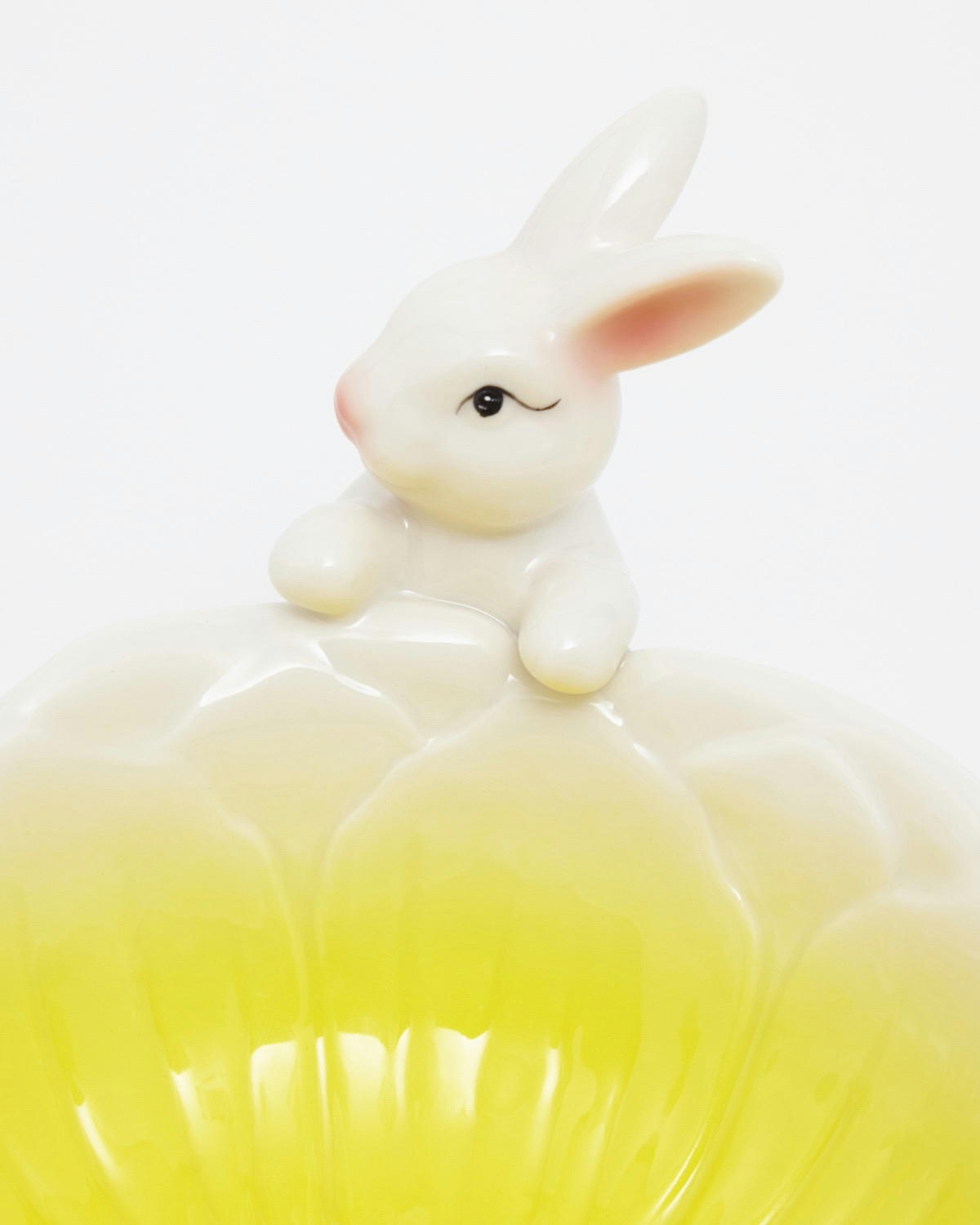 Ceramic Bunny Flower Bowl