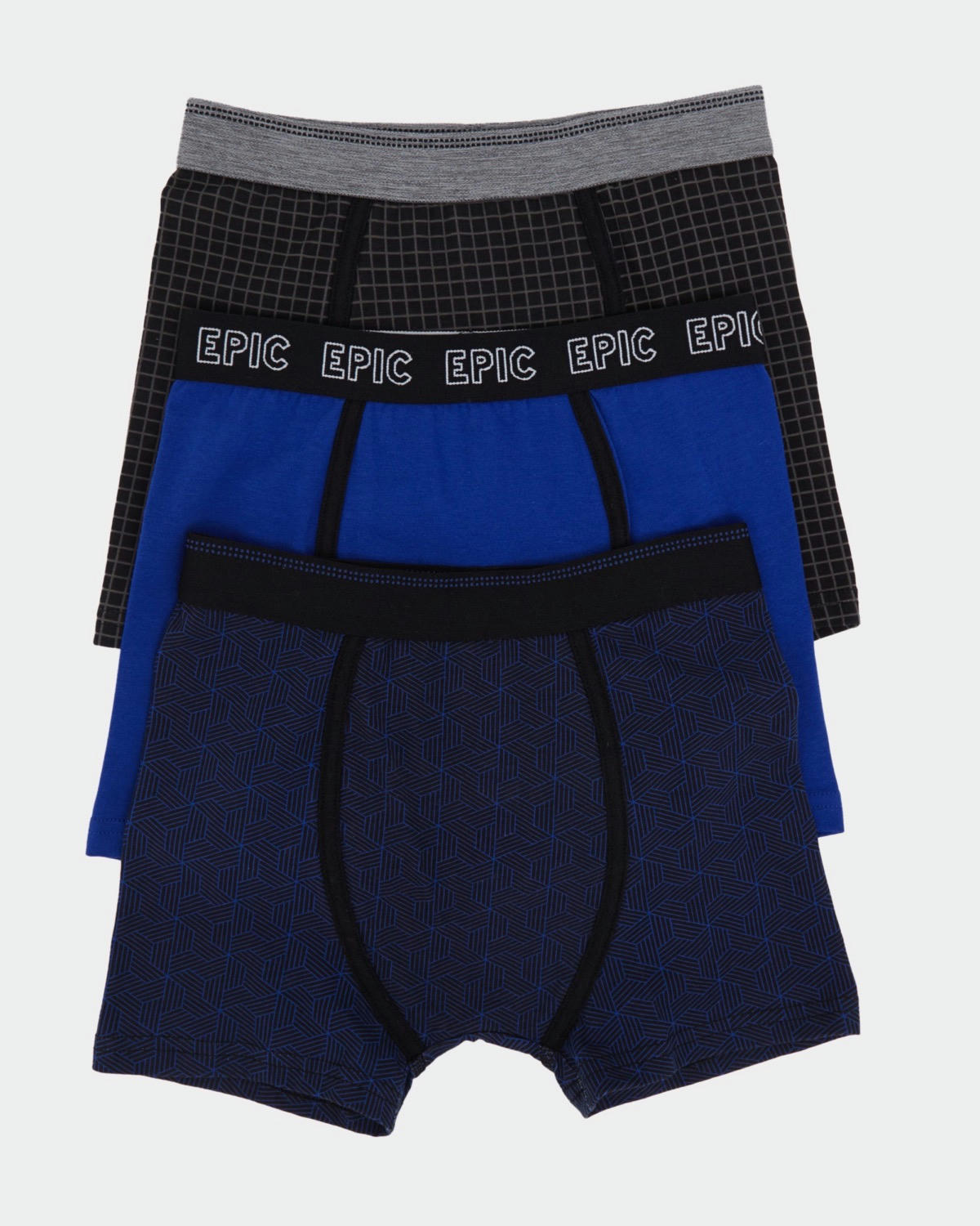 Boys Jersey Trunks - Pack Of 3