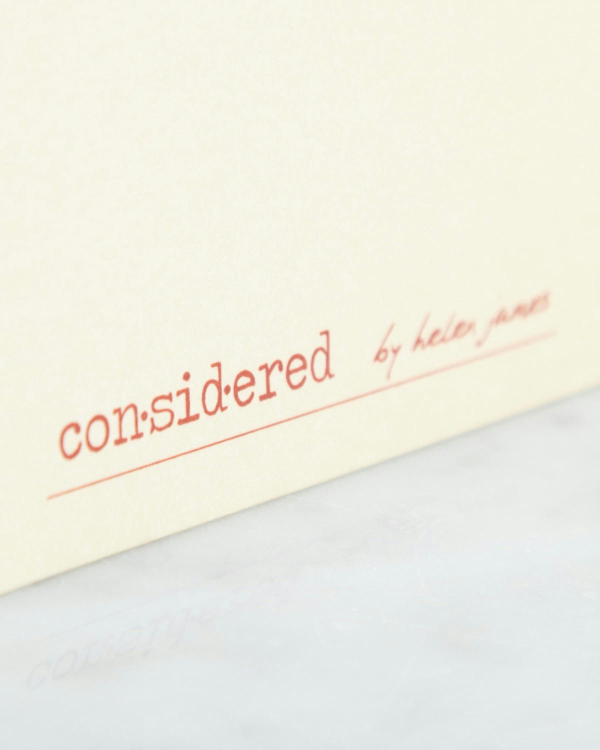 Helen James Considered Slogan Card - Pack Of 2