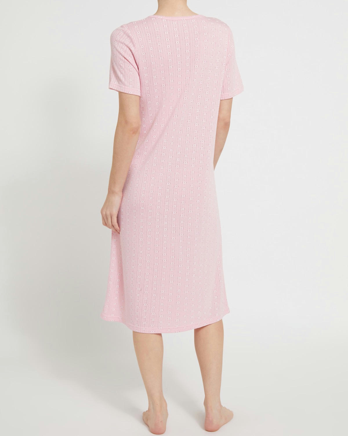 Short Sleeved Pointelle Nightdress