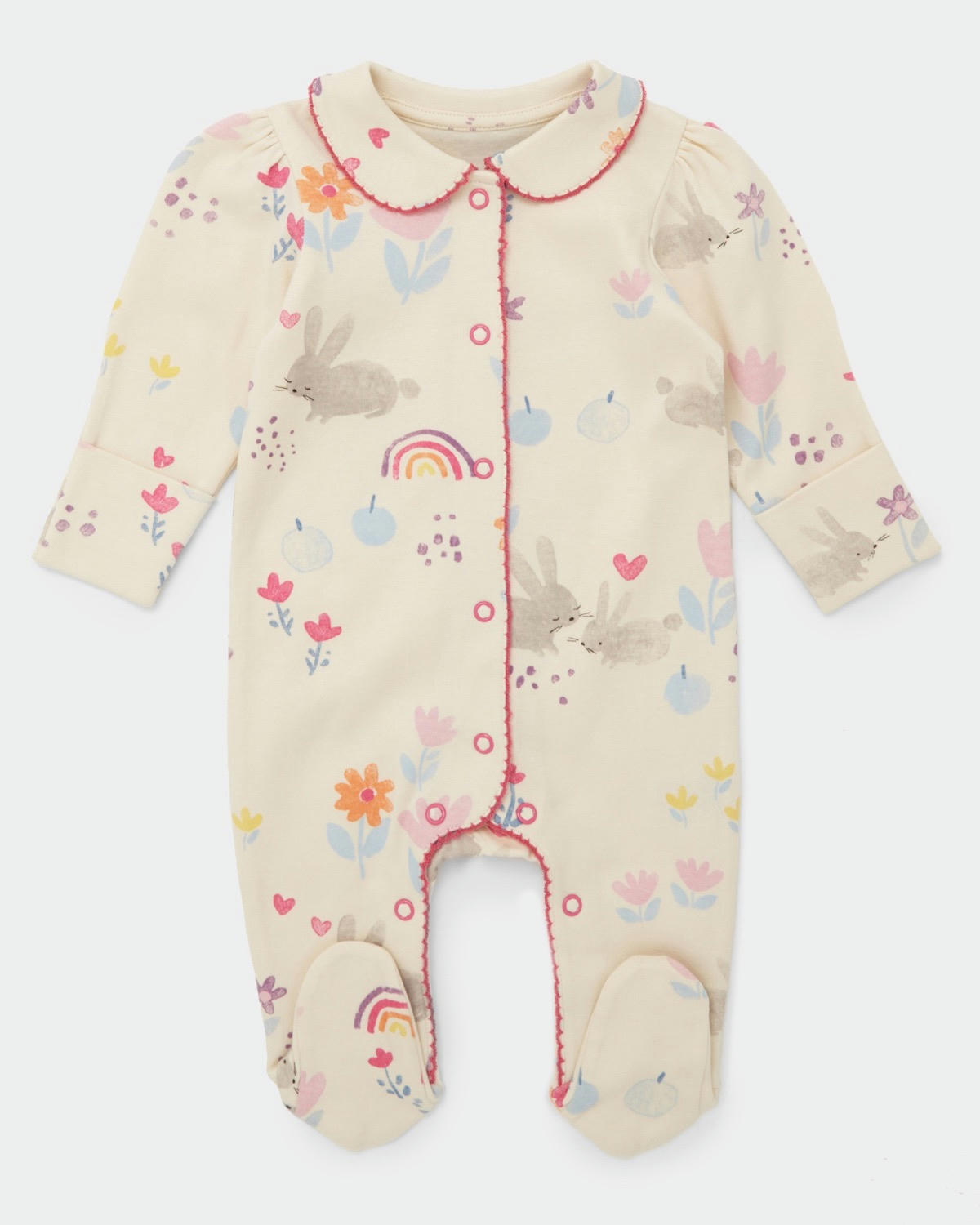 Bunny Sleepsuits - Pack Of 2