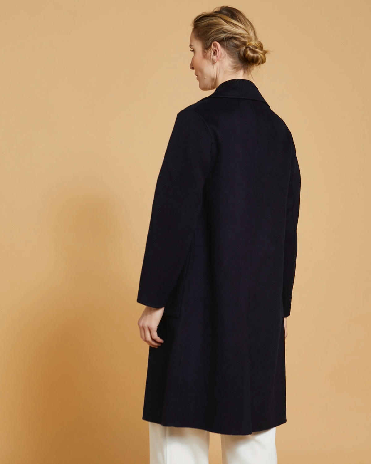 Paul Costelloe Living Studio Navy Patch Pocket Coat