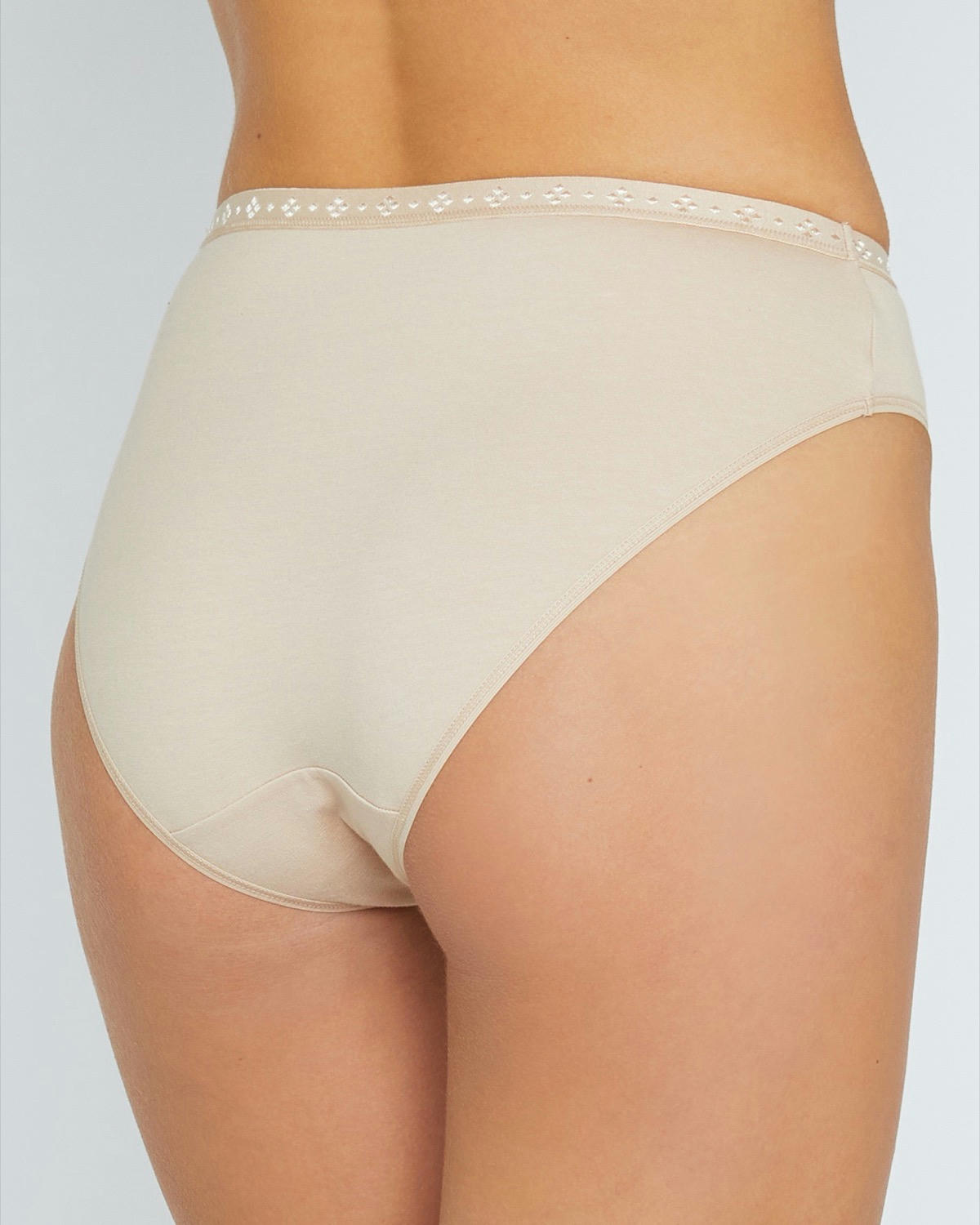 Cotton Rich High Leg Knickers - Pack Of 3