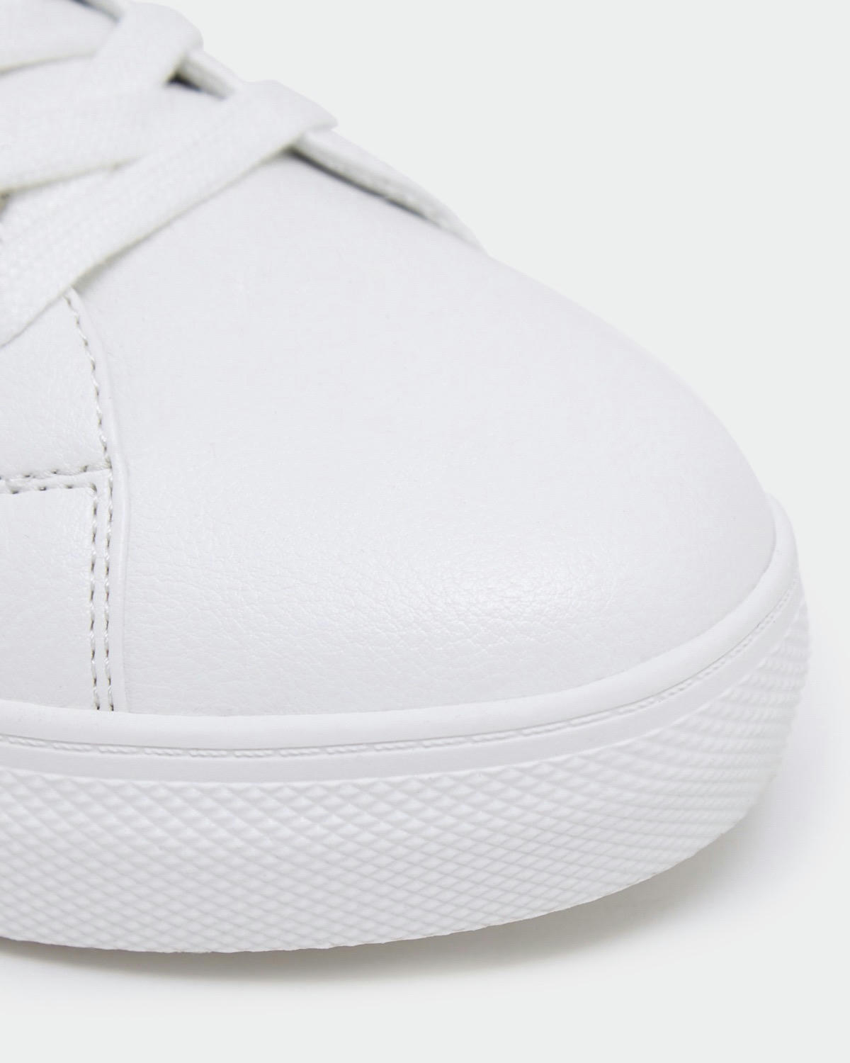 White Lace Up Trainers