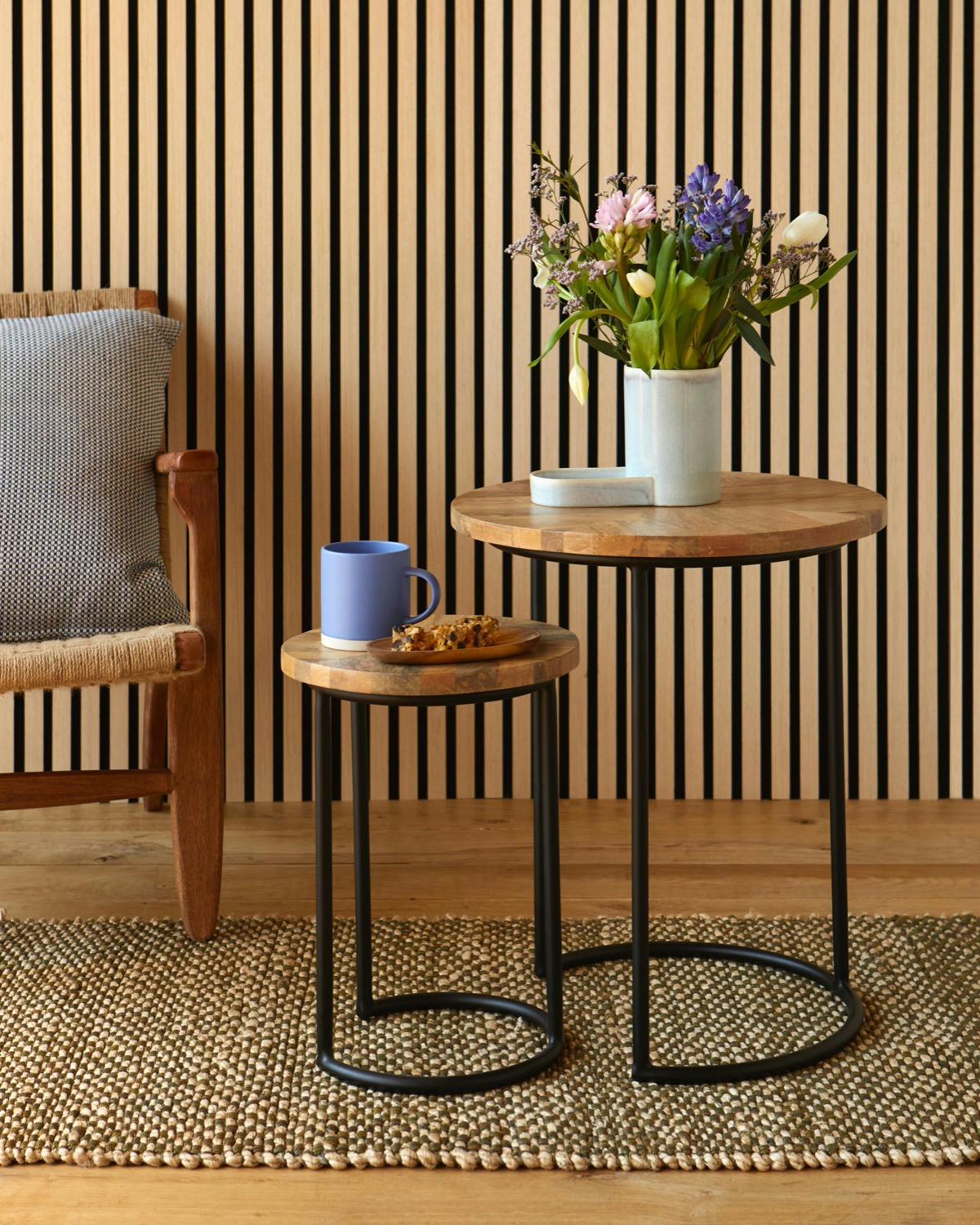 Helen James Considered Chevron Wood Table