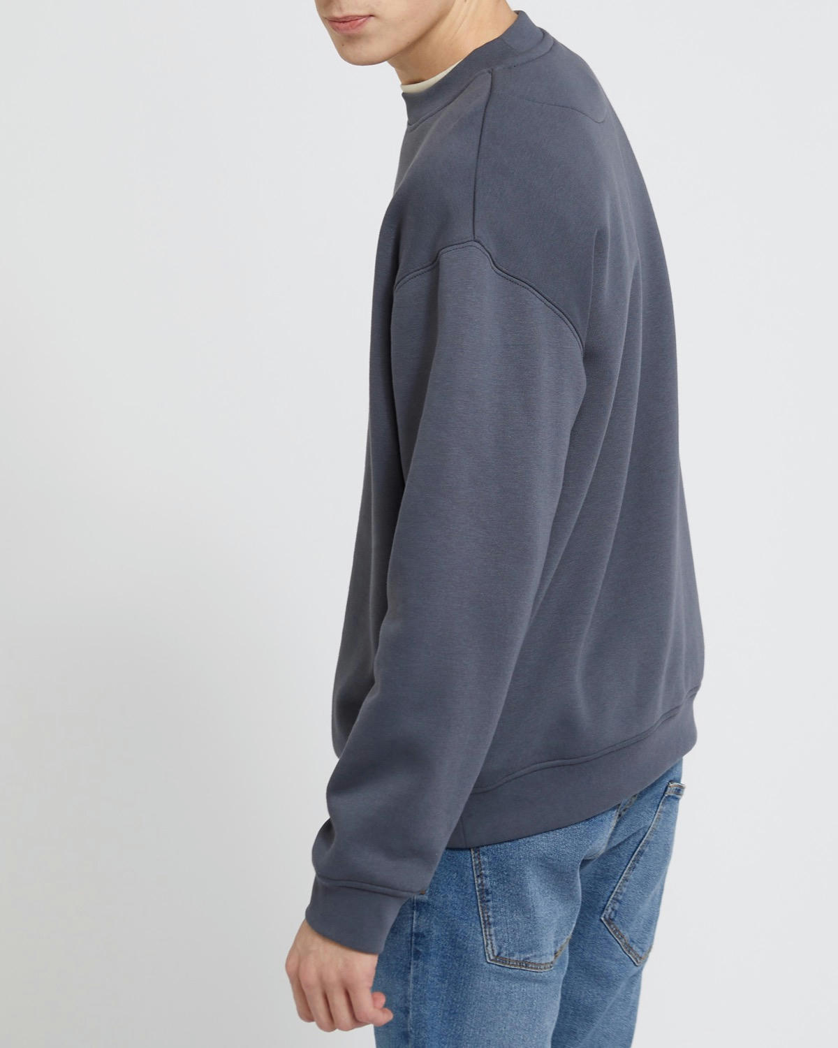 Relaxed Fit Crew Neck Sweatshirt