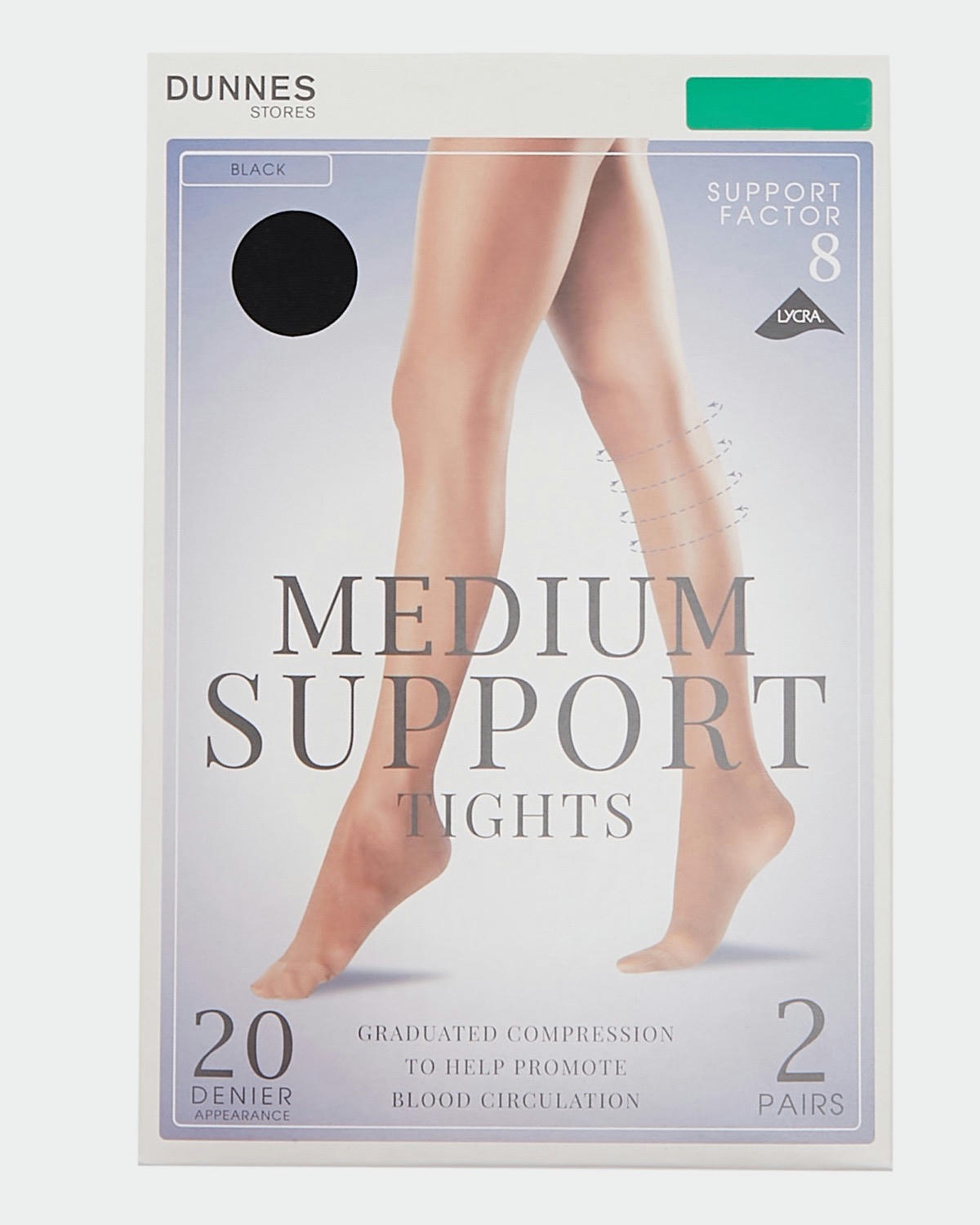 20 Denier Medium Support Tights - Pack Of 2