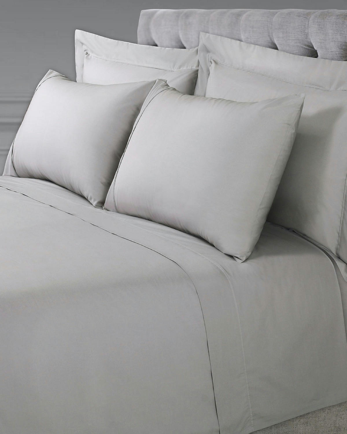 Francis Brennan the Collection Grey Fitted Sheet