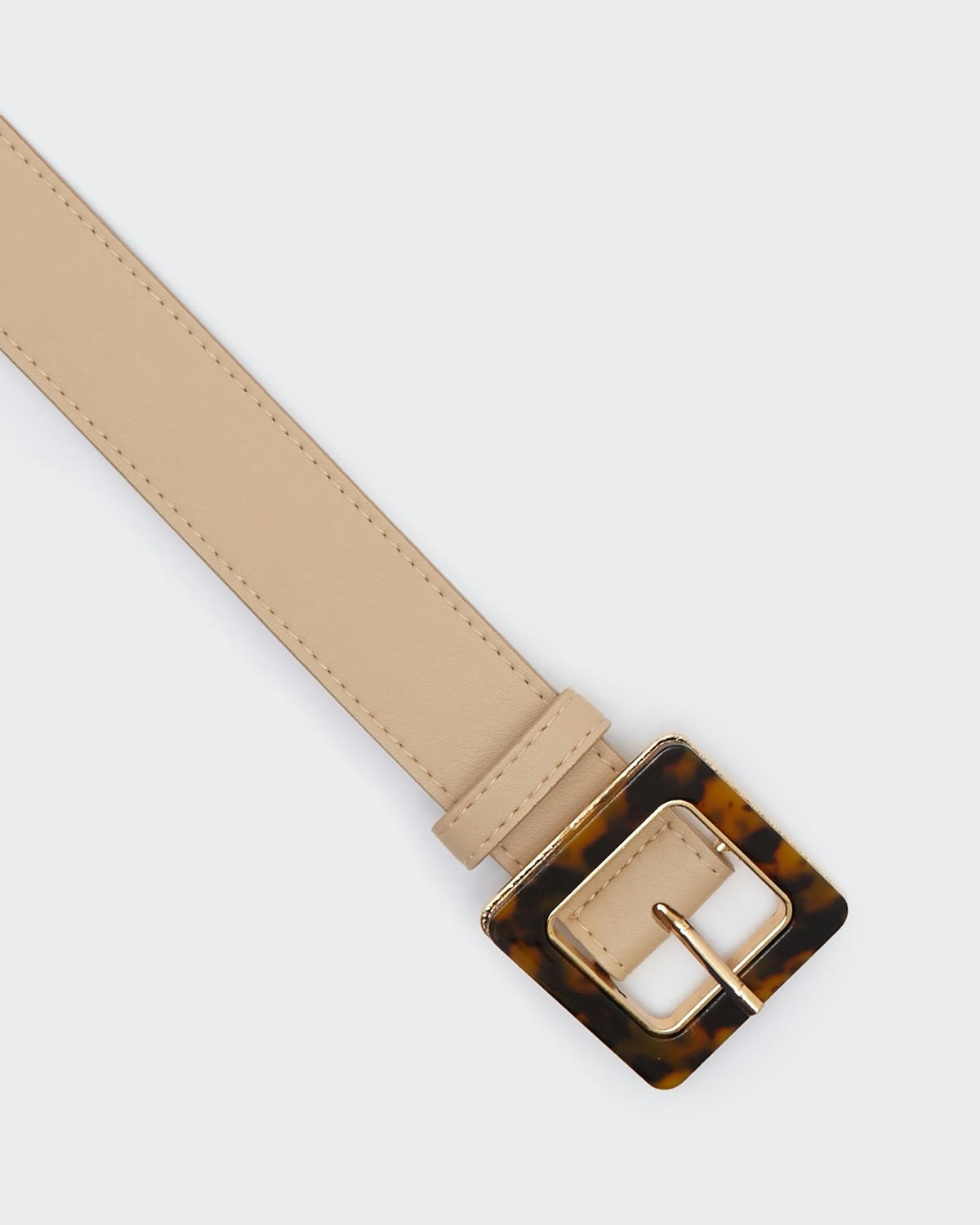 Tortoise Shell Buckle Jeans Belt