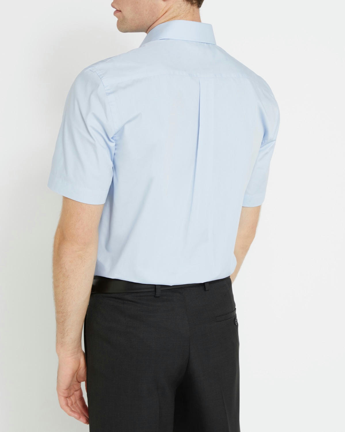 Regular Fit Short-Sleeved Cotton Rich Shirt