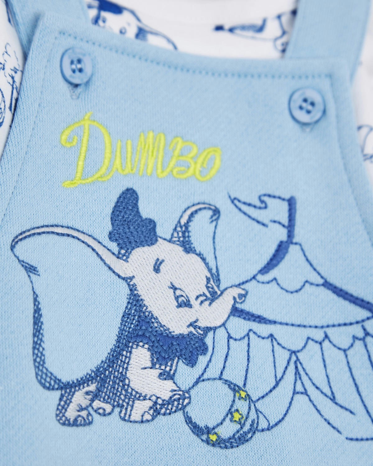 Dumbo Dungaree Set (Newborn-12 months)