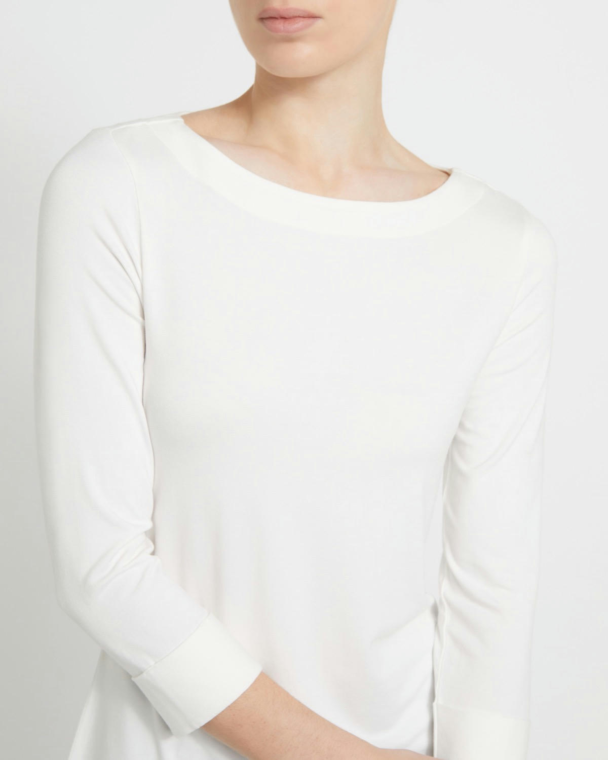 Solid Boatneck Top