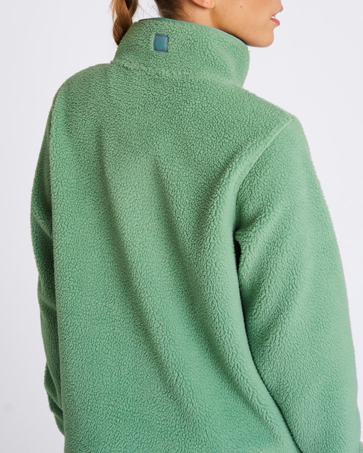 Powercut Ascend Quarter Zip Fleece In Mineral Green
