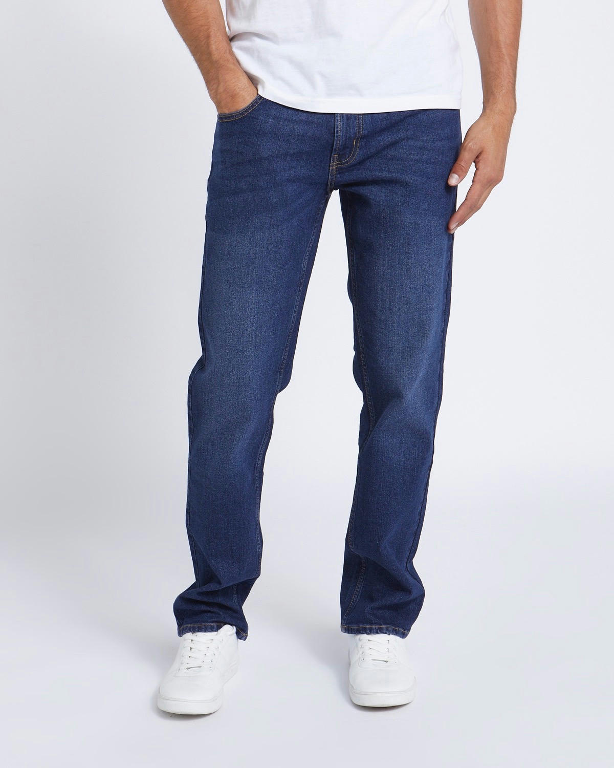 Straight Fit Stretch Jeans
