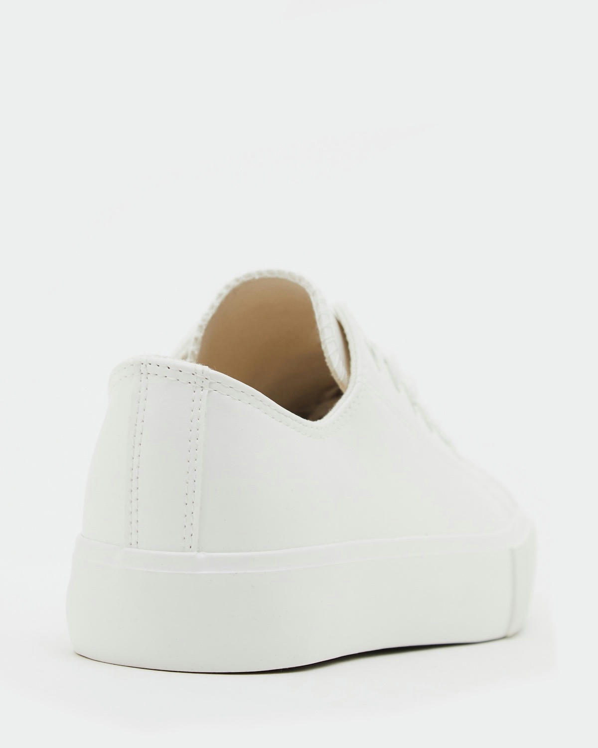 Platform Lace-Up Toe Cap Trainers