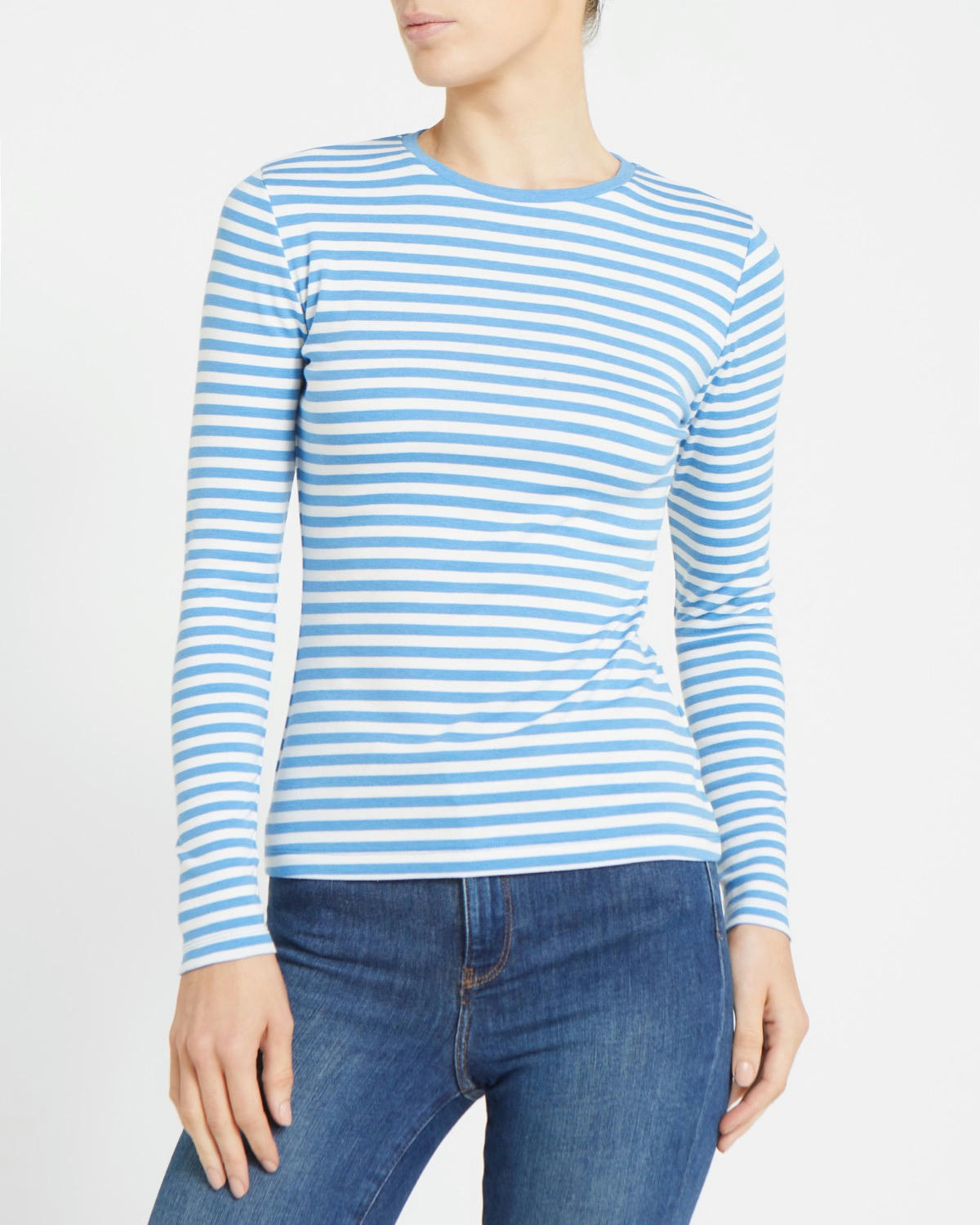 Stripe Crew Neck Top