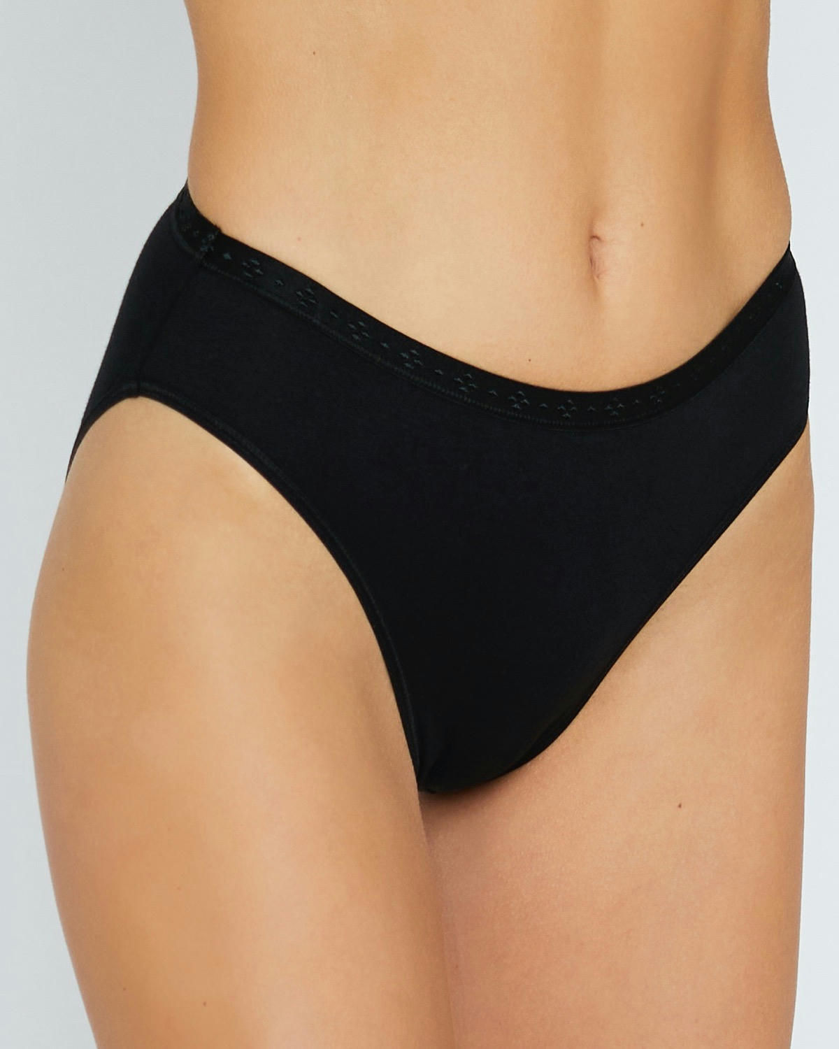 Cotton Rich High Leg Knickers - Pack Of 3