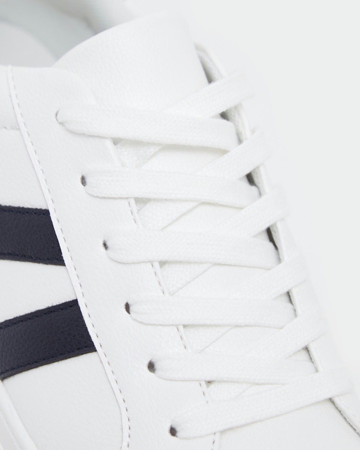 White Lace Up Trainers