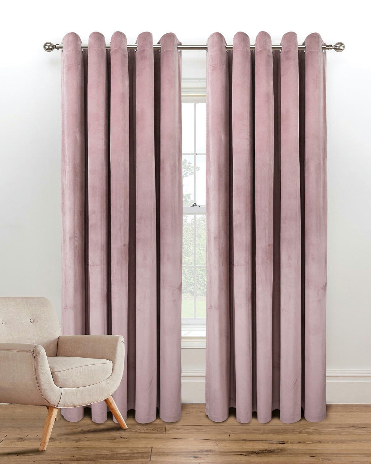 Blush Sapphire Curtain