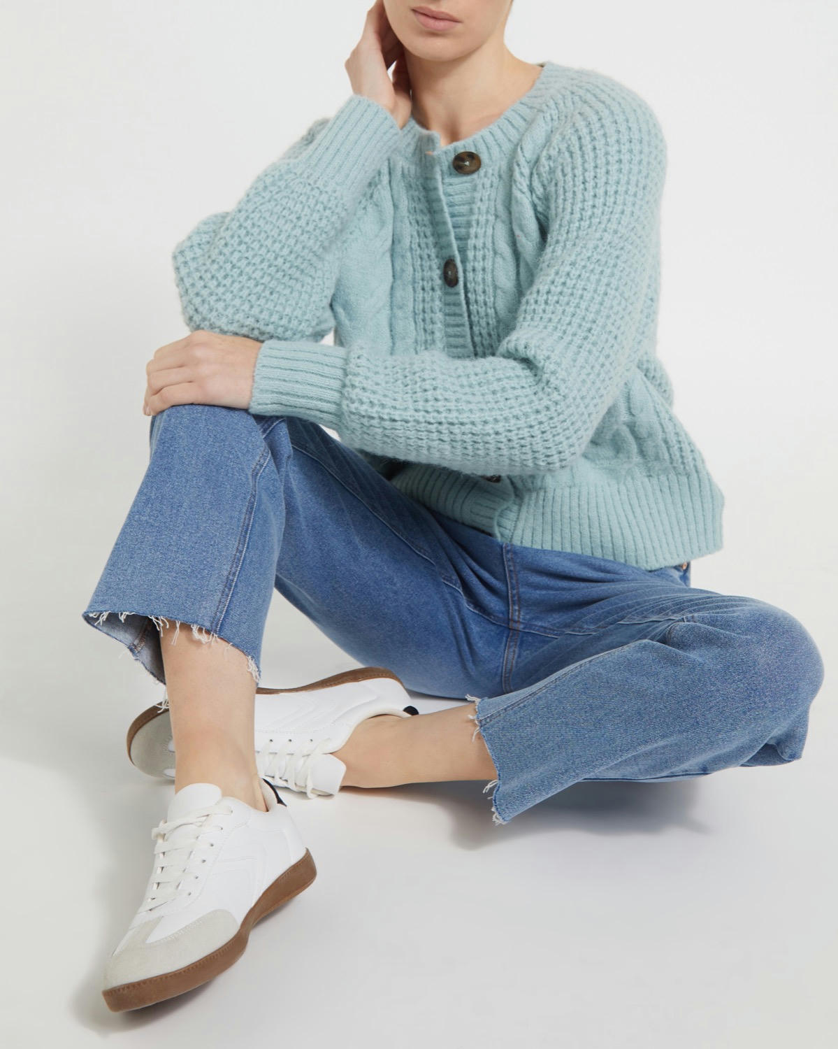 Round Neck Cardigan