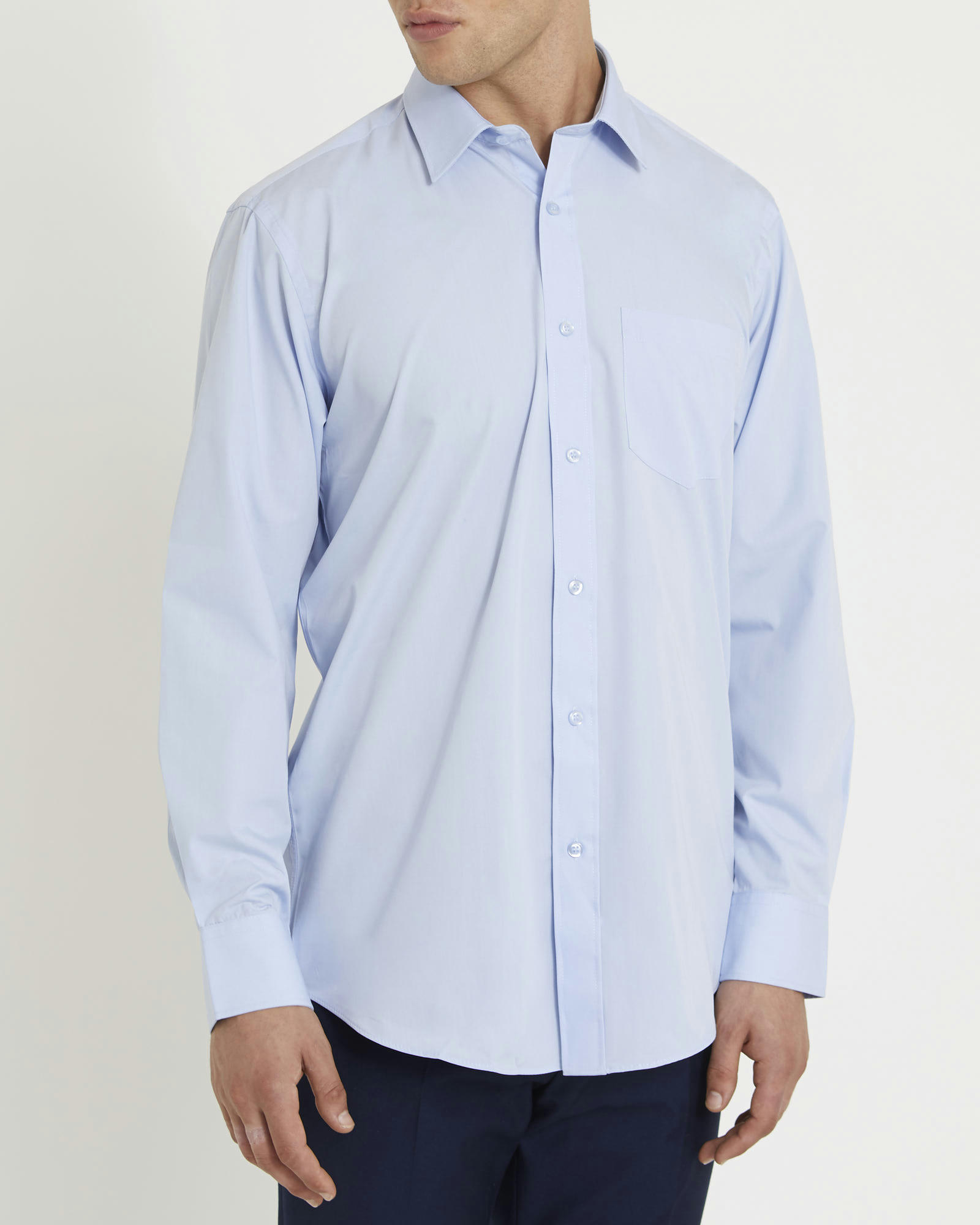 Regular Fit Long-Sleeved Cotton Rich Shirt