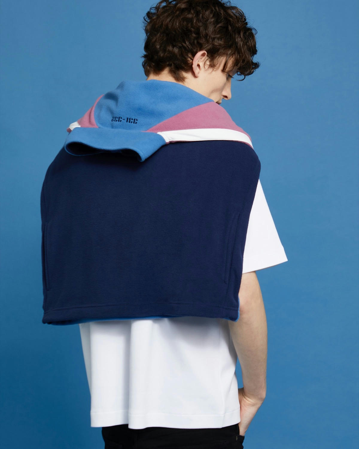 Paul Galvin Panel Micro Fleece Half-Zip Top