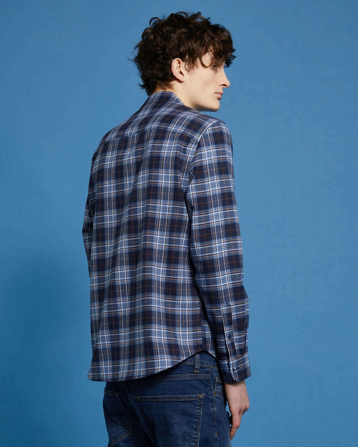 Paul Galvin Check Grandad Shirt